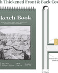 9"X12" Drawing Paper,100 Sheets, Top Spiral Sketch Pad, 68Lb/100Gsm, White.