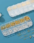 5 Sizes Silver and Gold Open Jump Rings, 500PCS O Rings and Lobster Clasps, Small and Large Jump Rings for Jewelry Making and Keychains