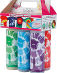 One-Step Tie-Dye Kit Extra Large Block Party 16 Oz Easy Squeeze Bottles, All-In-1 Kit for Group Activity Tie-Dye, 6, Vibrant Colors