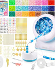 Bead Spinner with Clay Beads, Gift Beading Set for Girls, 2112Pcs Bracelet Making Kit with Electric Bead Spinner for Jewelry Making, Automatic Bracelet Maker for Making Friendship Bracelets