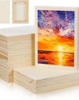 10 Pcs 5X7 Wood Panel Boards, Unfinished Wood Canvas Wooden for Painting, Arts, Pouring Use with Oils, Acrylics