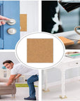 60 Pack 4 X 4 Inch Cork Squares Self-Adhesive Cork Tiles Mat with Strong Adhesive-Backed for Wall Decor and DIY Adhesive
