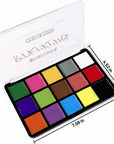 Face Body Paint, 15 Color Professional Face Painting Palette for Art Theater Halloween Party Cosplay Clown Sfx Makeup for Women Adults, Non-Toxic Washable