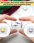 25 Pairs Hidden Sew Magnetic Snap Invisible Hidden Sew in PVC Hidden Purse Closure for Fastener Handbag Cloth Clasp DIY Craft Sewing Tools