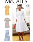 Patterns  Women'S Knee Length Pleated Dress, Sizes 6-14 Sewing Pattern, White