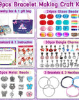 Charm Bracelet Making Kit,Jewelry Making Supplies Beads,Unicorn/Mermaid Crafts Gifts Set for Girls Teens Age 6-12