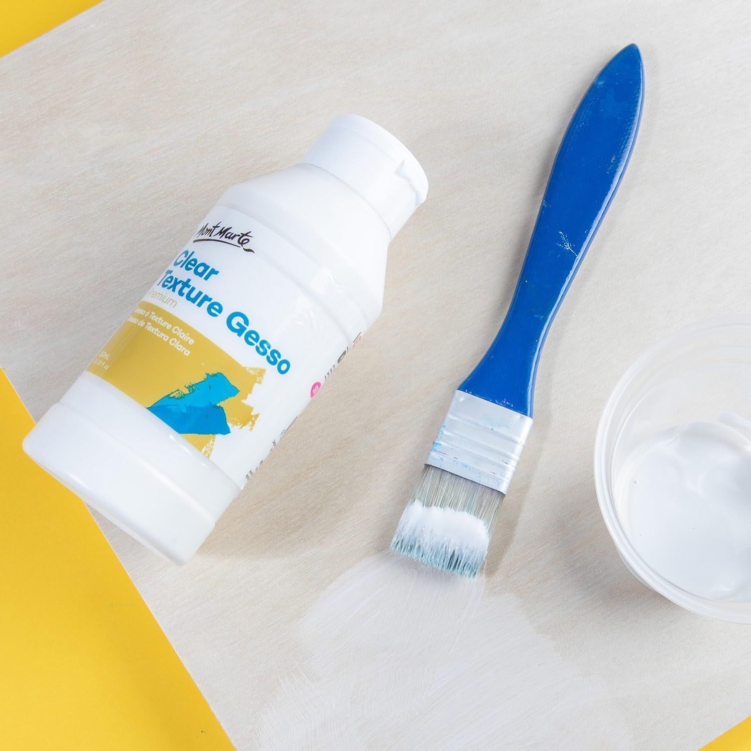 Premium Clear Texture Gesso Acrylic Medium 8.45Oz (250Ml)