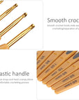 Crochet Hooks Sets 8Pcs Soft Touch Crochet Hooks Aluminum Ergonomic Knitting Needles Set for Crocheting Yarn Craft 2.5-6Mm