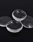 40 Pcs Silver Pendant Trays with 40 Pcs Transparent Glass Cabochons, round Pendant Bezels 1 Inch/25Mm for Photo Pendant Resin Craft Jewelry Making, Total 80 Pcs