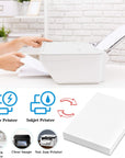 Vellum Paper, 115GSM Transparent Vellum Paper 8.5 X 11 Translucent Clear Printer Paper for Printing Invitation Cards Tracing
