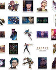 Arcane 50Pcs Stickers - Waterproof Vinyl for Laptops, Skateboards, Bikes, Bumper, and More, High-Quality Decals with 100% Free Exchange Guarantee