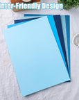34 Sheets Blue Cardstock Paper, Glitter Cardstocks A4 Construction Paper Colored Cardstock Paper for Card Making Kids Art Crafts Scrapbooking