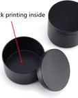 24 Pieces 4 Oz Black Candle Tins,4Oz Candle Jars Candle Containers with Lids, Candle Tin for Candles Making, Arts & Crafts, Storage, and Gifts