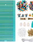 Disney Stitch DIY Bracelet Making Kit, Includes 1,000+ Shell Beads, Tassels, & More, Lilo & Stitch Collectable Jewelry for Kids, Teen Girls & Boys