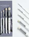 ARTIFY Drybrush Set of 5 Sizes: Expert Series Dry Brush for Effortless Miniature, Model, Ceramics, Citadel Painting - Hobby Detail Small Acrylic Oil Paint Brushes for Tabletop & Wargames Miniatures