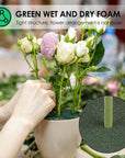 Floral Foam Blocks, Flower Foam 3 Pack, 7.5 * 3.4 * 2.2In Green Foam for Flower Arrangement Dry & Wet Floral Foam for Fresh Flowers Artificial for Diys, Arts, Crafts & Weddings