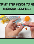 Crochet Kit for Beginners, Complete 4 PCS Cute Animals Crochet Kits for Adults with Step-By-Step Instructions and Video Tutorials - Best Knitting Birthday Gift (4P, Cute Animals)
