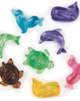 Sealife Bead Mix. Includes Whale, Turtle, Dolphin, & Seal. Large 25Mm Size with 4Mm Hole Makes Stringing Easy. Mix with Pony Beads for Kids Jewelry. Approx. 120 Beads per 1/2-Lb Bag.
