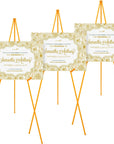 63" Easel Stand for Wedding Signs, Posters, Portable Artist Easel for Painting Canvas, Tripod for Home and Office, Supports 5 Lbs-Yellow 1/Pack