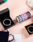 Glass Beads Bracelet Making Kit, 3000 Pcs 72 Colors 6 Mm Crystal Glass Beads for Jewelry Making, Glass Beads Kits for Beginners DIY Earrings Necklaces Rings Crafts Party Gifts