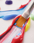 Complete Acrylic Paint Set – 12Х Rich Pigment Colors & 6X Art Brushes - Includes 3 Paint Canvases, Palette Knife & Sponge - Perfect for Canvas, Clay, Ceramic - Non-Toxic, Great for Kids & Adults
