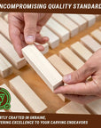 Basswood Carving Blocks BW24 Pcs Whittling Wood Basswood for Carving - Large Wood Carving Blocks 6"Х2" Wooden Blocks for Crafts Bass Wood Blank Blocks for Wood Carving - Soft Craft Wood