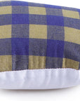 Tailors Ham, Pressing Tool for Ironing, Sewing Ham for Dart, Sleeve, Curved Seam (Blue and Yellow Plaid)