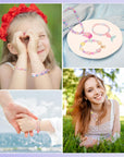 900Pcs Mermaid Bracelet Making Kit for Girls Kids Charm DIY Beads for Jewelry Making, Friendship Bracelet Kit with Ocean Pearl Shell Butterfly Beads for Bracelet Necklace Making