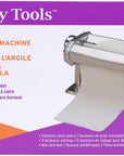 Tools Clay Conditioning Pasta Machine, Polymer Oven-Bake Clay Tool, 9 Thickness Settings, Includes Clamp and Hand Crank, Great for All Skill Levels and Craft Projects