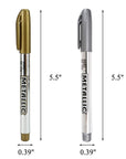 Wax Seal Pen Kit, 4 Pieces Metallic Pen for Decorating Sealing Stamp Wedding Invation Seals