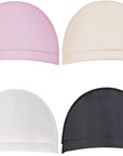 4 Pairs Set-In Shoulder Pads Sewing Sponge Shoulder Pad Thin Shoulder Enhancer for round Shoulders Women Blazer T-Shirt Dresses Sewing Accessories (Black + White+ Pink+ Skin)