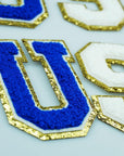 9 PCS USA Patch Patriotic Patch Chenille Letter Patches Embroidered Iron on Patch Sew on Patches for Clothing Bags