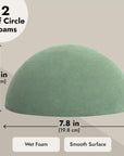 round Floral Foam Half Balls for Flowers and DIY Crafts (7.8 In, 2 Pack)