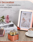 Self-Adhesive Mirrors Mosaic Tiles Mirror Tiles Self Adhesive Disco Mirror Tiles Craft Mirror Tiles Mirror Mosaic Tiles Mosaic Tiles Mirror for DIY, 5 X 5 Mm (Rose Gold, 7200 Pieces)