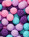 60PCS 20Mm Pearl Beads Bubblegum Beads Large round Spacer Beads Acrylic Beads for Jewelry Making Bracelet Earring Necklace