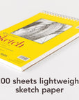 300 Series Sketch, 9X12, White 100 Sheets