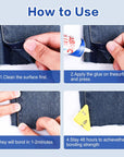 5 X 60ML Fabric Glue for Clothing Permanent Washable, Anti-Fray Check, Clear Liquid Stitch Fabric Adhesive, Super No-Sew Fusion Glue for All Patches, 24 Hours Dry and Waterproof