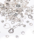 100 Gram Metal Charms for Jewelry Making, Silver & Gold, Bulk Pack for Bracelets, Necklaces, Crafts