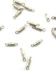 Barrel Screw Clasps 50PCS Silver Screw Barrel Jewelry Necklace Bracelet Clasps Connectors 4X13.5Mm