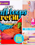 Craft Loops Refill, Includes 210 Weaving Loom Loops in 7 Vibrant Colors, Potholder Loops, Loom Refill Loops, DIY Craft Loop Refill Kit, Craft Kits for Kids