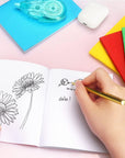 6 Pack Colorful Blank Books for Kids to Write, Drawing, Cute Sketchbook for Kid, 6 Colors (4.25 X 5.5 Inches)