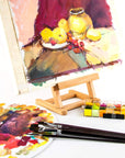 Red Sable Filbert Paint Brushes 6Pcs for Watercolor, Acrylic, Oil, Tempera and Gouache Painting