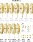 Chains Jewelry Making Supplies Gold Chains for Making Jewelry, 111.5 Feet 15 Rolls Jewelry Chains for DIY Necklace Bracelet Findings with Jump Rings/Lobster Clasps/Connectors