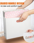 Foldable Scrapbook Paper Storage Organizer, 12X12 Scrapbook Paper Storage, Plastic File Organizer, White, 3 Pack