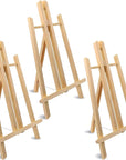 3 Packs 16 Inch Easel Stand, Table Top Easel for Painting, Wooden Tabletop Display Easels, Art Craft Painting Easel Stand for Kids Artist Adults Students Classroom