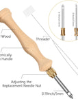 Punch Needle, Wooden Punch Needle Tool, Adjustable Embroidery Punch Needle Tool for Punch Needle, DIY Craft Stitching