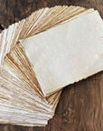Handmade Vintage Deckle Edge Blank Paper - 5.25X8.25 (A5) - A5 Package of 50 for Writers, Invitations, Crafts - Thick 150 GSM Recycled Paper