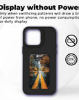 Snapframe E-Ink Phone Case, 2024 New Smart NFC Transmission Phone Case,Smart Photo Rear Projection DIY Phone Case,Personalize Your Phone Anytime Anywhere (Grey, for iPhone 14promax)