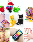 Rubber Band Bracelet Kit - 23 Colors Loom Bracelet Making Kit for Kids, Durable Loom Bands Kit for Beginners Girls Boys Birthday Parties Creativity Gift Art Craft Kit, Loom Bracelet Kit