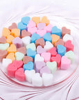 Silicone Moulds for Wax Melts with Dropper 55 Heart Mould Sweet Moulds Mini Candy Molds Silicone Shape for Love Chocolate Soap Ice Cube Tray Jelly Melts Gummy DIY